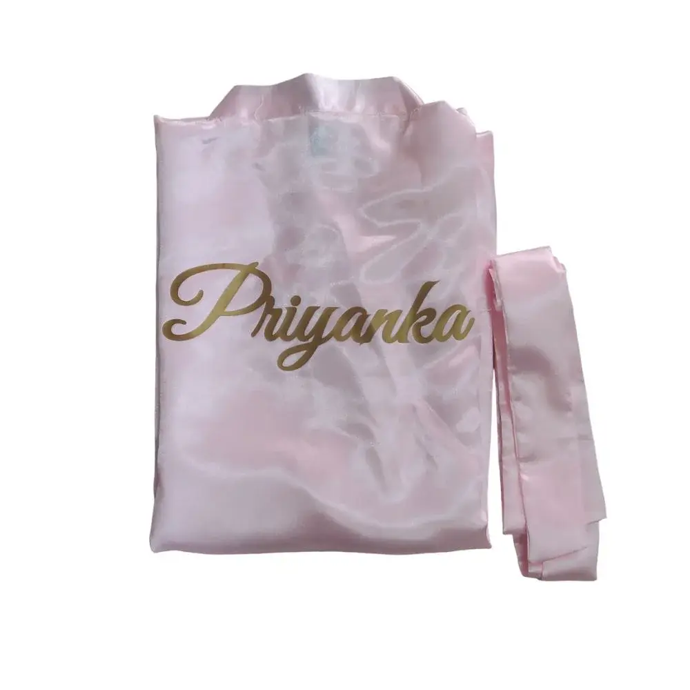 Personalized Satin Bathrobe